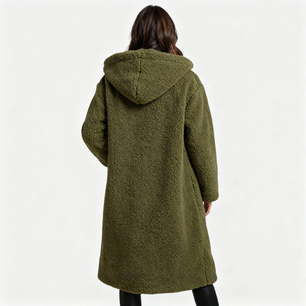 Women's Teddy Coat with Hood