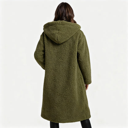 Women's Teddy Coat with Hood