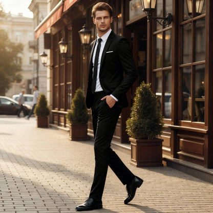 Men's Business Suit 2-Piece - Jacket & Pants