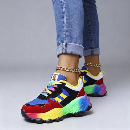 Women's Orthopedic Shoes - Rainbow, Ultralight, Shock-Absorbing, Arch Support, Wide Toe Box