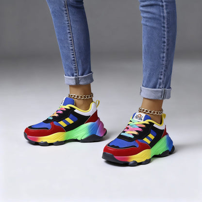 Women's Orthopedic Shoes - Rainbow, Ultralight, Shock-Absorbing, Arch Support, Wide Toe Box