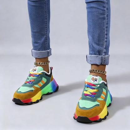 Women's Orthopedic Shoes - Rainbow, Ultralight, Shock-Absorbing, Arch Support, Wide Toe Box