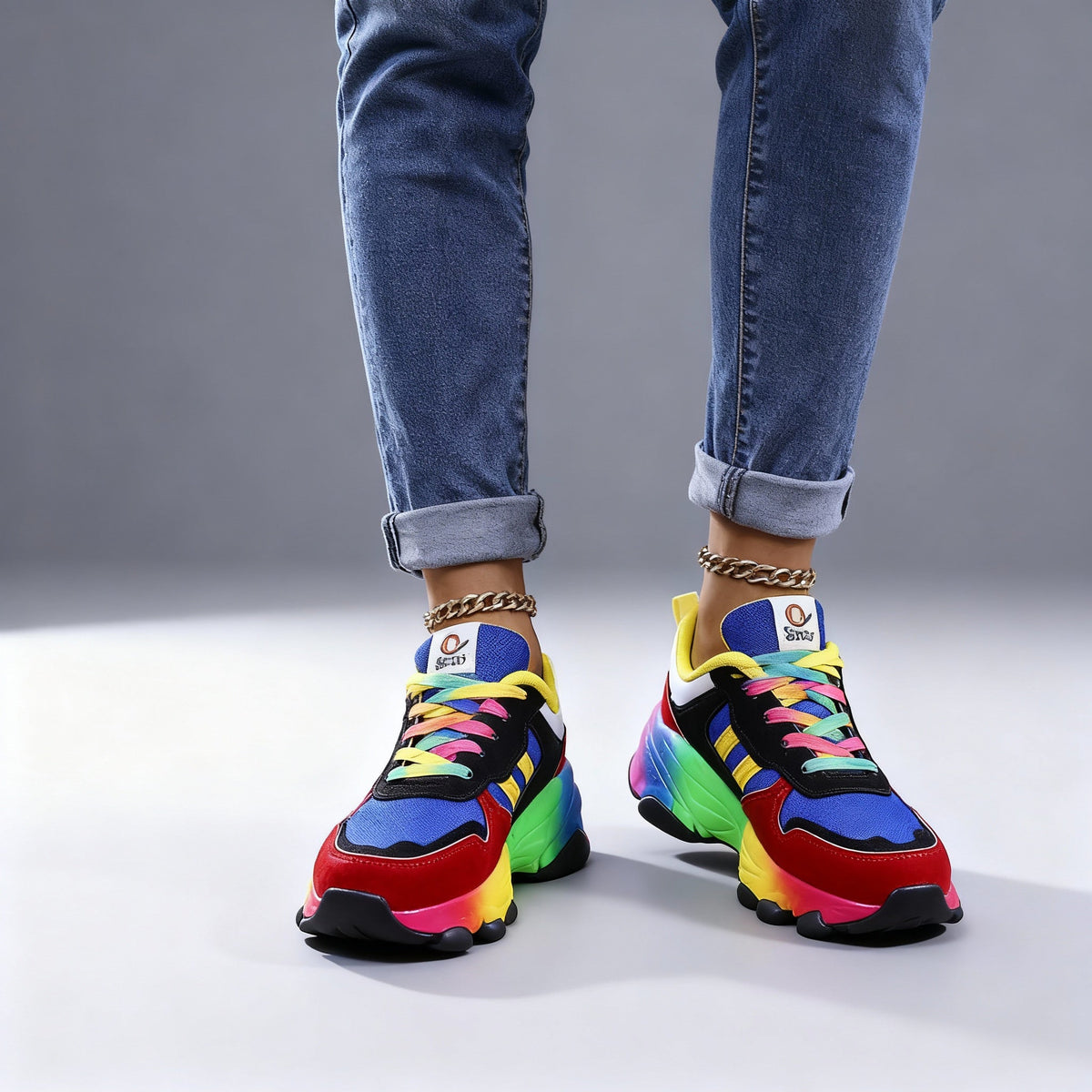 Women's Orthopedic Shoes - Rainbow, Ultralight, Shock-Absorbing, Arch Support, Wide Toe Box