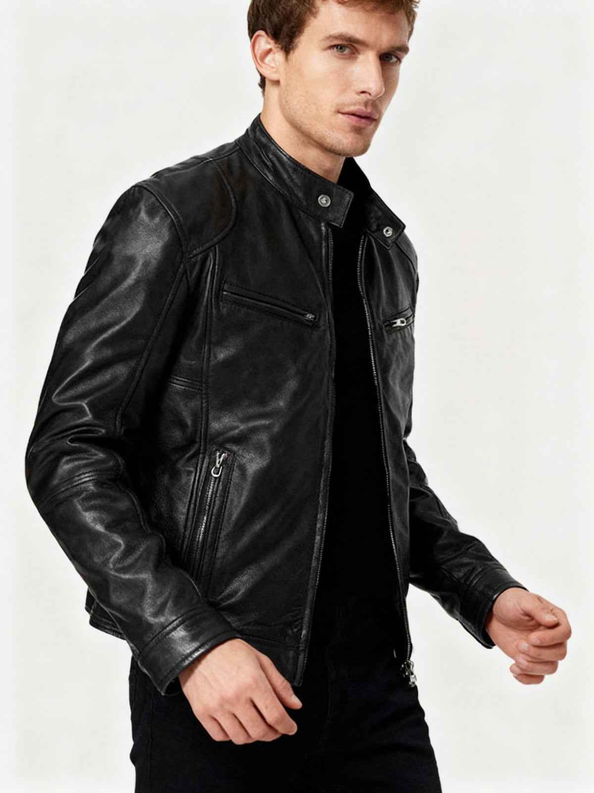 Men's Jacket with Lining, Pockets and Adjustable Cuffs - Casual and Everyday Jacket