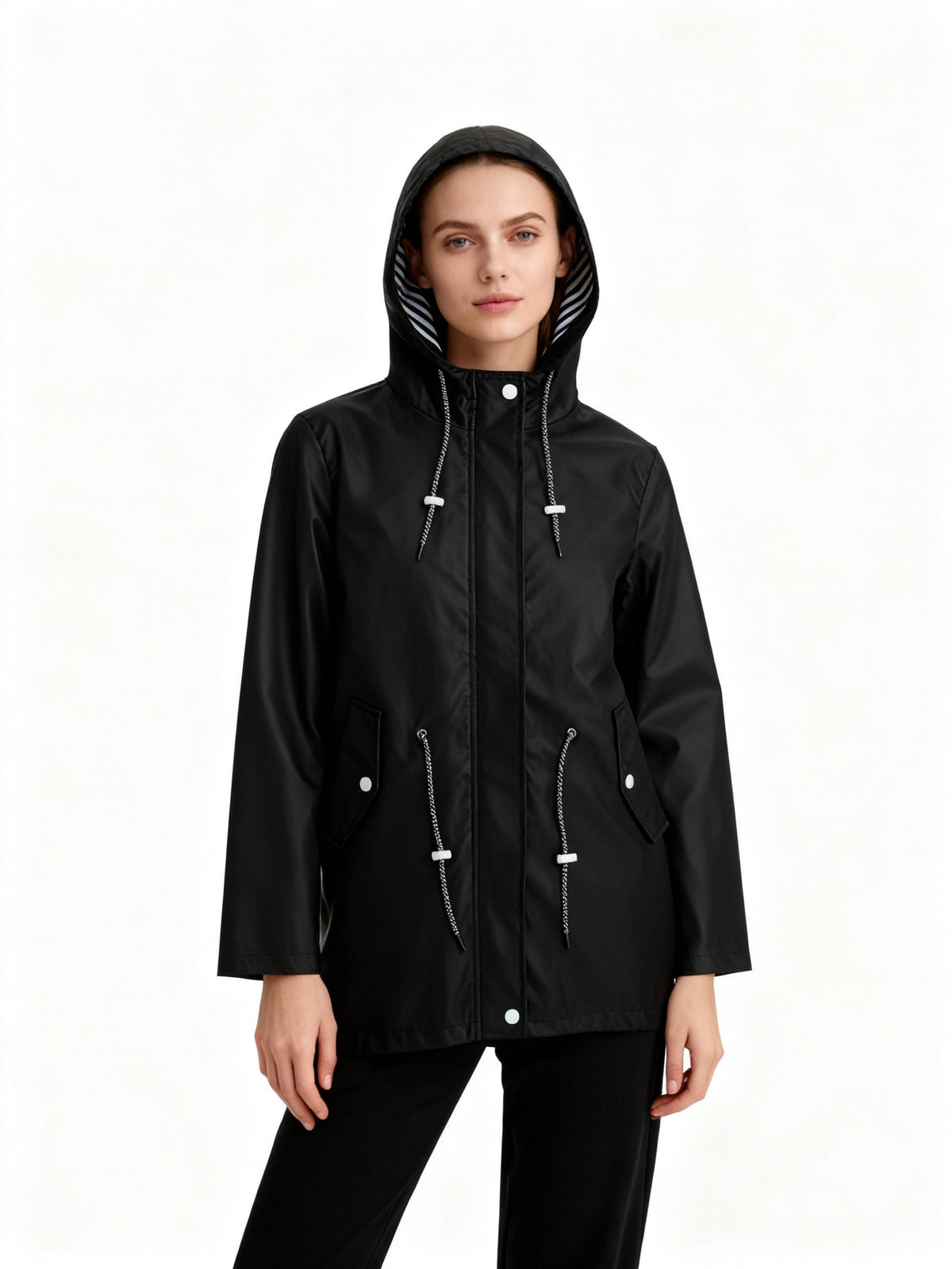 Weatherproof Coat with Hood