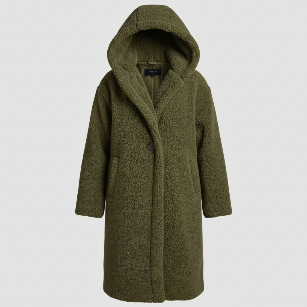 Women's Teddy Coat with Hood