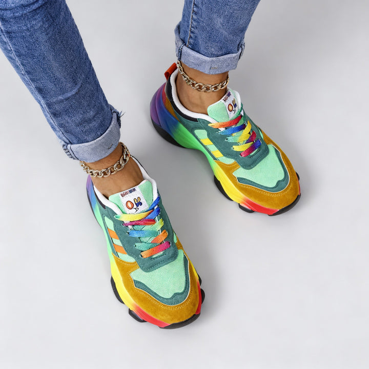 Women's Orthopedic Shoes - Rainbow, Ultralight, Shock-Absorbing, Arch Support, Wide Toe Box
