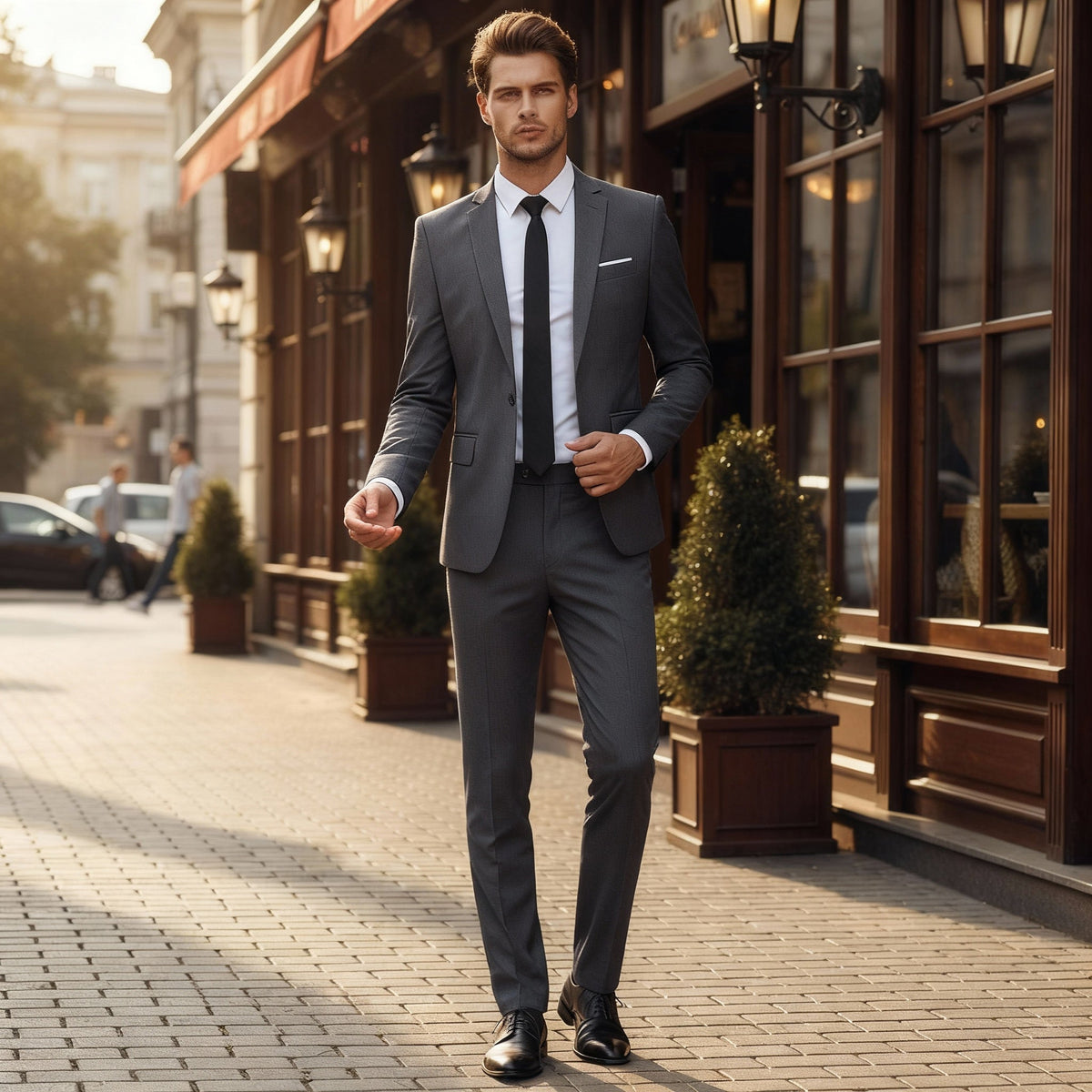 Men's Business Suit 2-Piece - Jacket & Pants