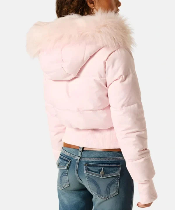 Women's Quilted Winter Jacket with Warm & Detachable Hood