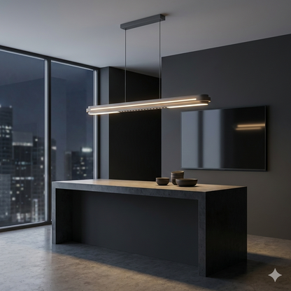 Kiki's Way | Modessa Linear Pendant Light – Remote Dimming