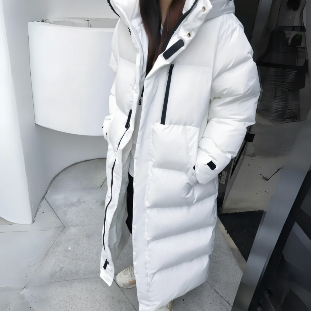 Long Women's Down Coat, Plus Sizes