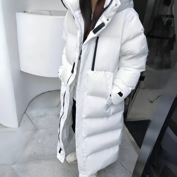 Long Women's Down Coat, Plus Sizes