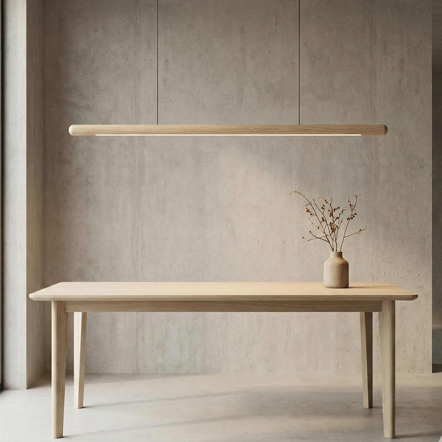 Kiki's Way | Orianna Wooden Linear Pendant Light – Ash or Walnut