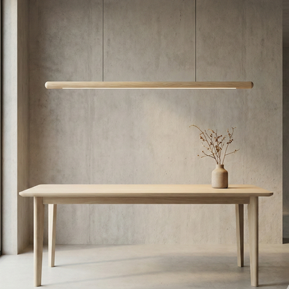 Kiki's Way | Orianna Wooden Linear Pendant Light – Ash or Walnut