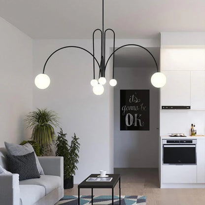 Kiki's Way | St Kilda Chandelier – Six-Light G9, Metal & Glass