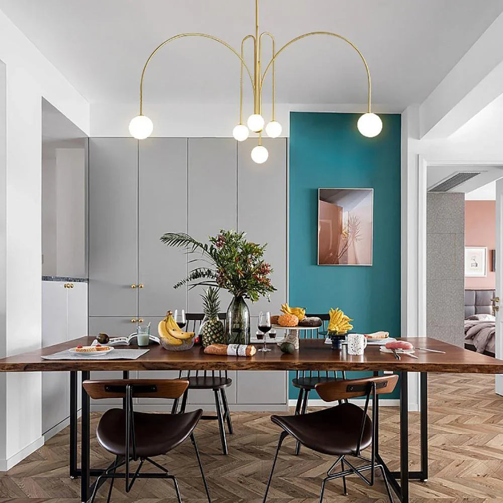 Kiki's Way | St Kilda Chandelier – Six-Light G9, Metal & Glass