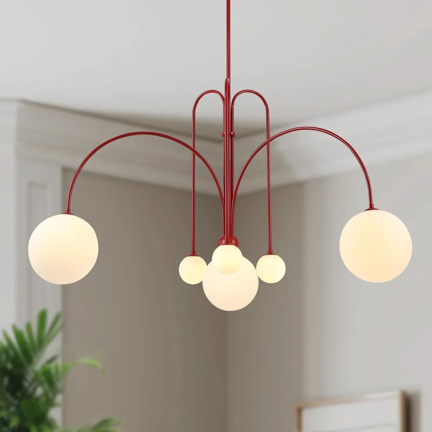 Kiki's Way | St Kilda Chandelier – Six-Light G9, Metal & Glass