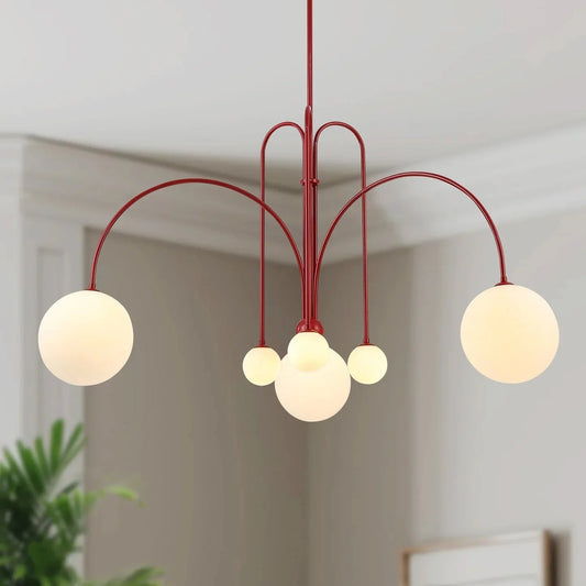 Kiki's Way | St Kilda Chandelier – Six-Light G9, Metal & Glass