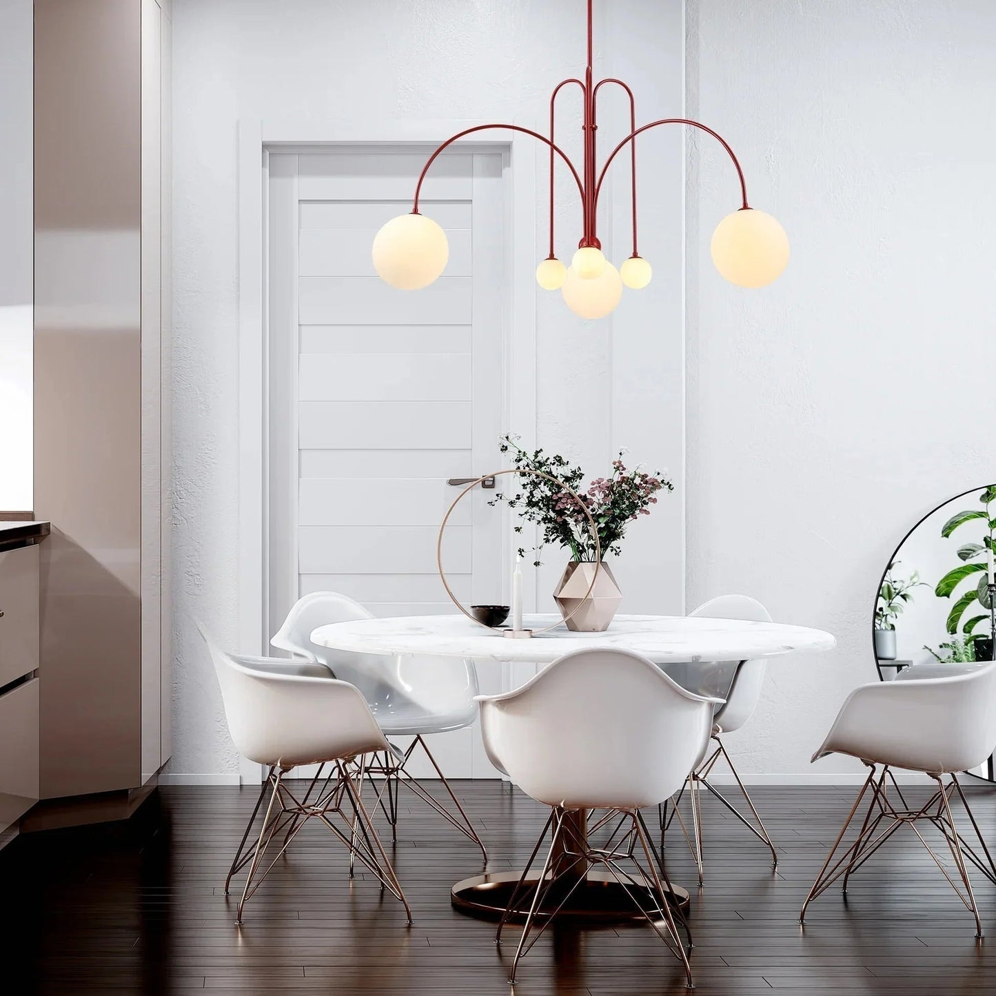 Kiki's Way | St Kilda Chandelier – Six-Light G9, Metal & Glass