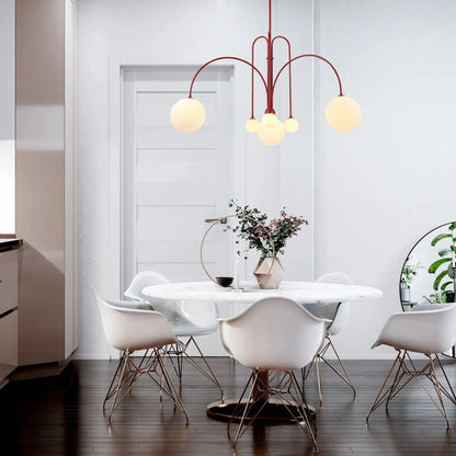 Kiki's Way | St Kilda Chandelier – Six-Light G9, Metal & Glass