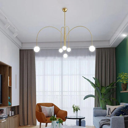 Kiki's Way | St Kilda Chandelier – Six-Light G9, Metal & Glass