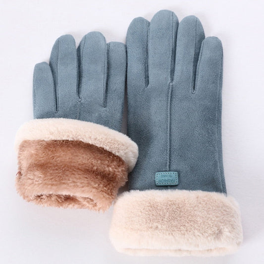 Chic and Stylish Winter Furry Gloves for Women