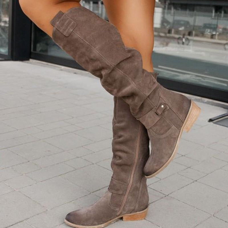 Warm Suede Boots - Cozy Winter Shoes