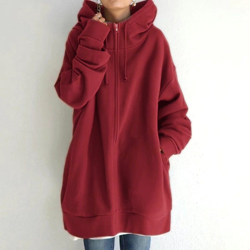 Comfortable Oversized Winter Hoodie - Cassandra
