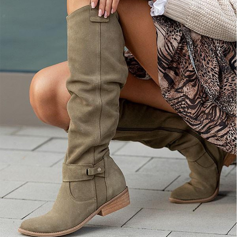 Warm Suede Boots - Cozy Winter Shoes