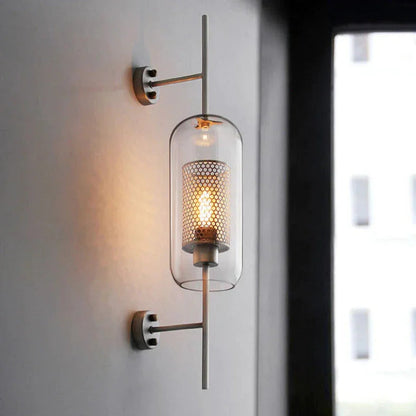 Kiki's Way | Allegro Brass Wall Light – Honeycomb & Glass Globe