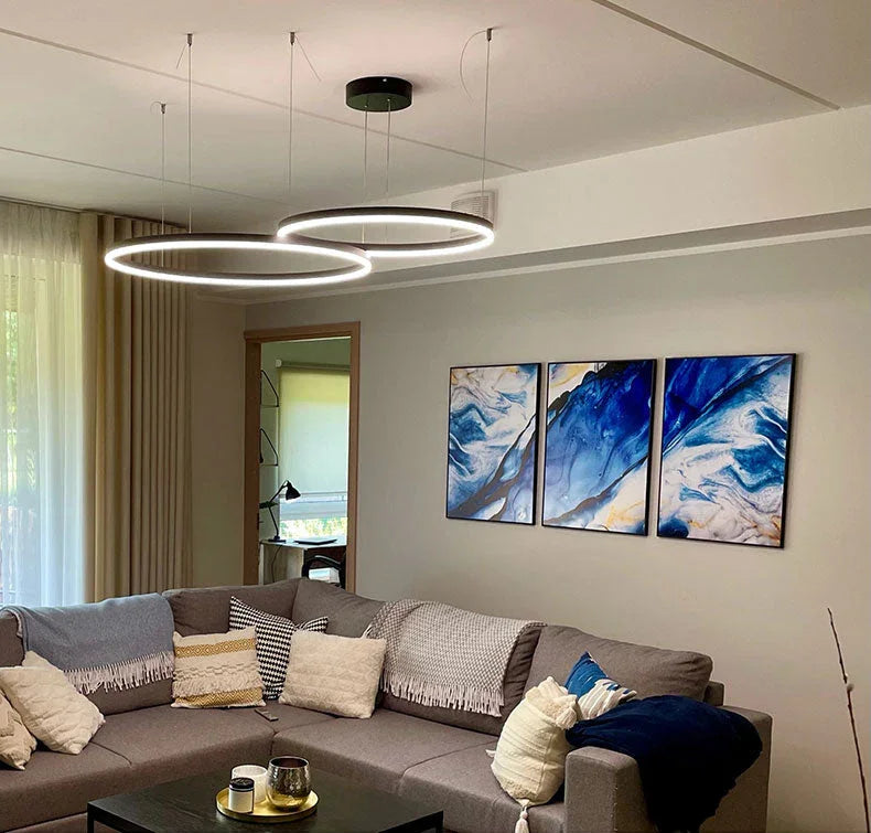 Kiki's Way | Fleur Ring Chandelier – Multi-Ring LED, Dimmable