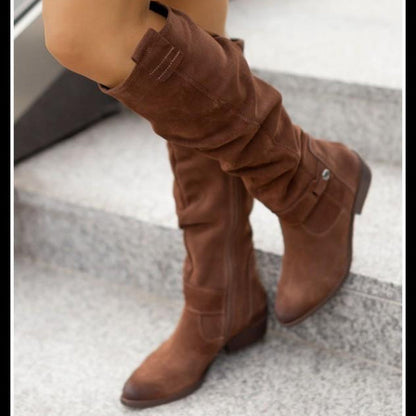 Warm Suede Boots - Cozy Winter Shoes