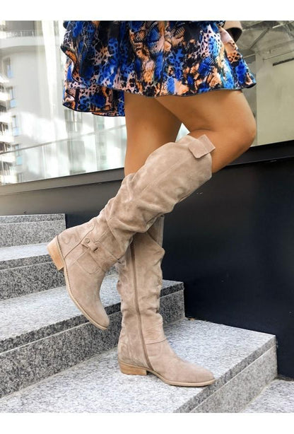 Warm Suede Boots - Cozy Winter Shoes