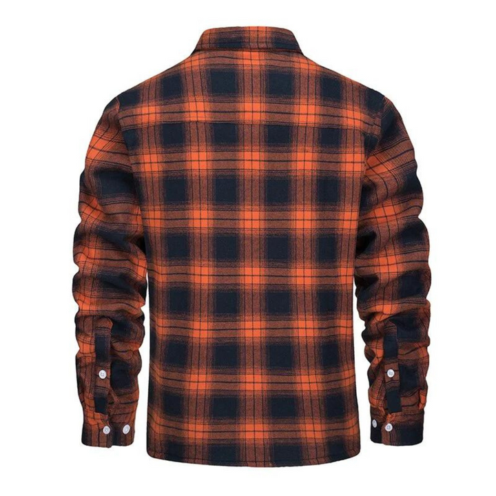 Fleece-Lined Plaid Jacket - Warm & Stylish