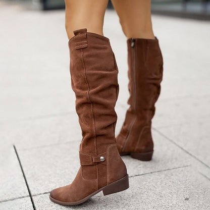 Warm Suede Boots - Cozy Winter Shoes