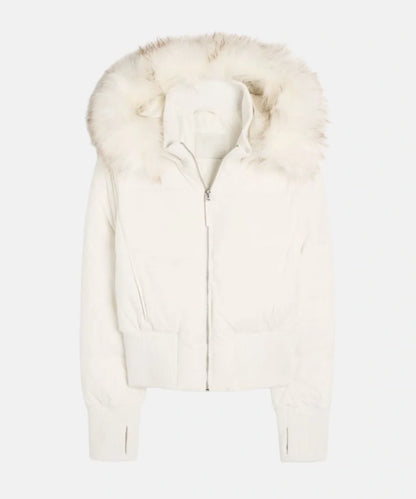 Women's Quilted Winter Jacket with Warm & Detachable Hood
