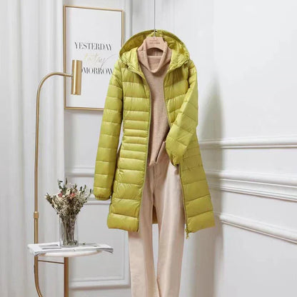 Women's Quilted Coat with Hood