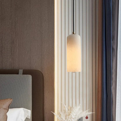 Kiki's Way | Drophe Alabaster Pendant Light – Brushed Copper, E14