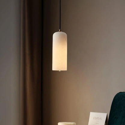 Kiki's Way | Drophe Alabaster Pendant Light – Brushed Copper, E14