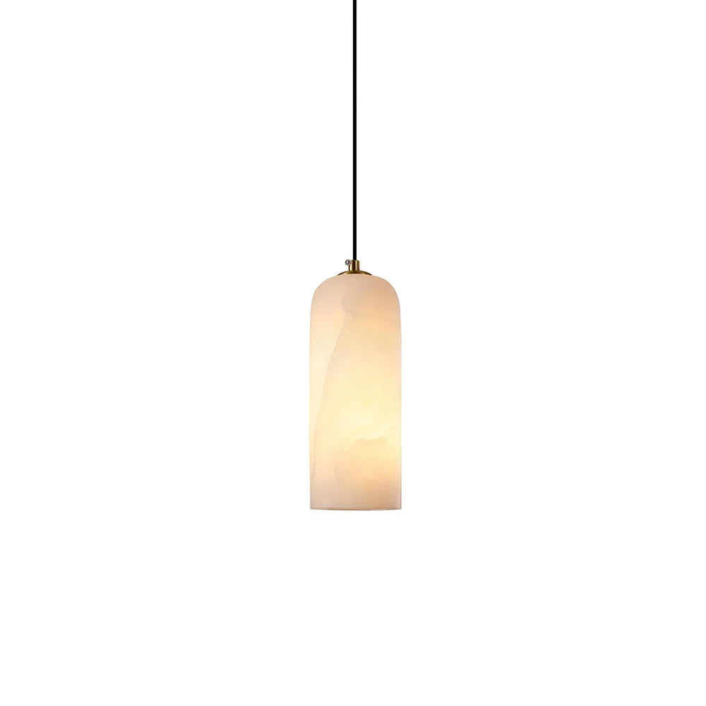 Kiki's Way | Drophe Alabaster Pendant Light – Brushed Copper, E14