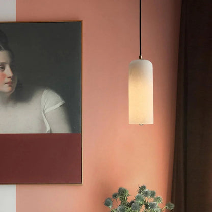 Kiki's Way | Drophe Alabaster Pendant Light – Brushed Copper, E14