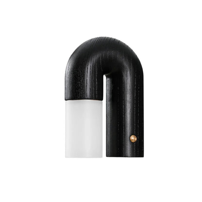 Kiki's Way | Båglampa Curved Wall Light – Wood & Acrylic Diffuser