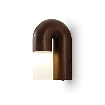 Kiki's Way | Båglampa Curved Wall Light – Wood & Acrylic Diffuser