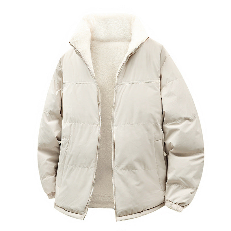 Women's Quilted Jacket with Lining and Pockets - Warm Winter Jacket