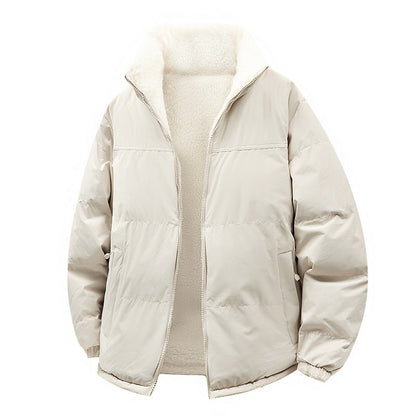 Women's Quilted Jacket with Lining and Pockets - Warm Winter Jacket