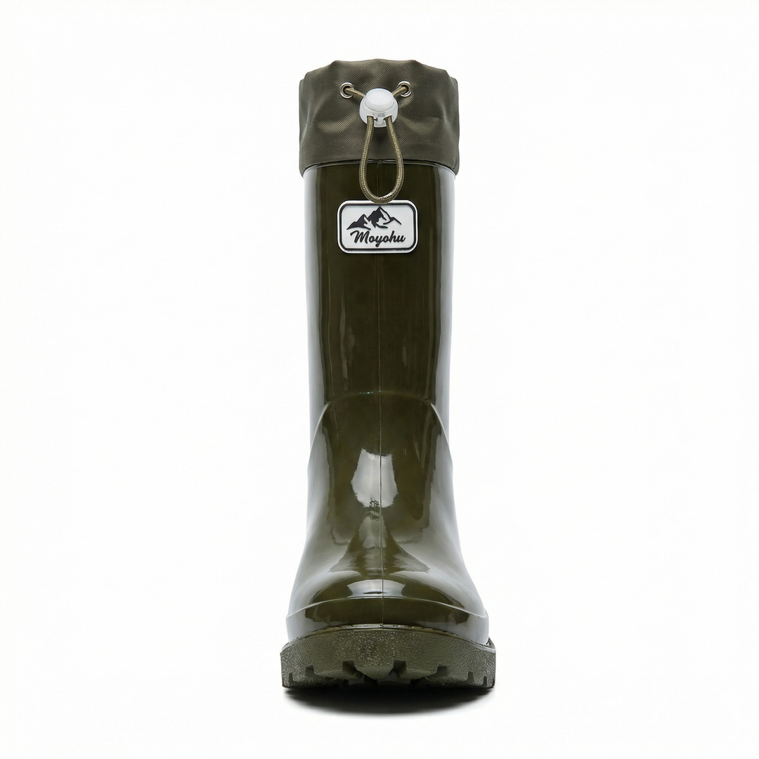 Women's Premium and Stylish Rubber Boots with Adjustable Lacing System