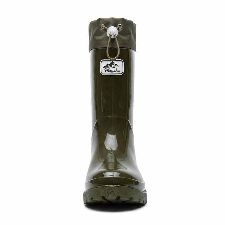 Women's Premium and Stylish Rubber Boots with Adjustable Lacing System