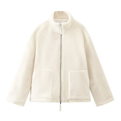 Women's Oversized Fleece Jacket - Soft, Warm & Casual