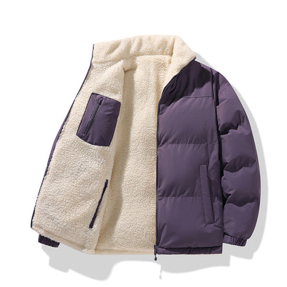 Women's Quilted Jacket with Lining and Pockets - Warm Winter Jacket