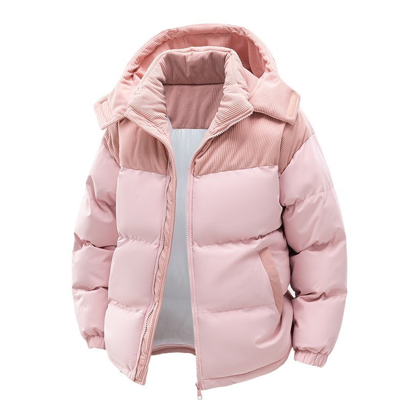 Women's Insulated Puffer Jacket with Cozy Lining and Adjustable Hood System